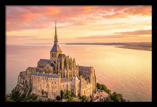Twilight Tranquility Over Mont Saint Michel