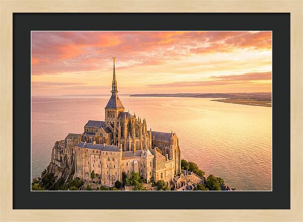 Twilight Tranquility Over Mont Saint Michel