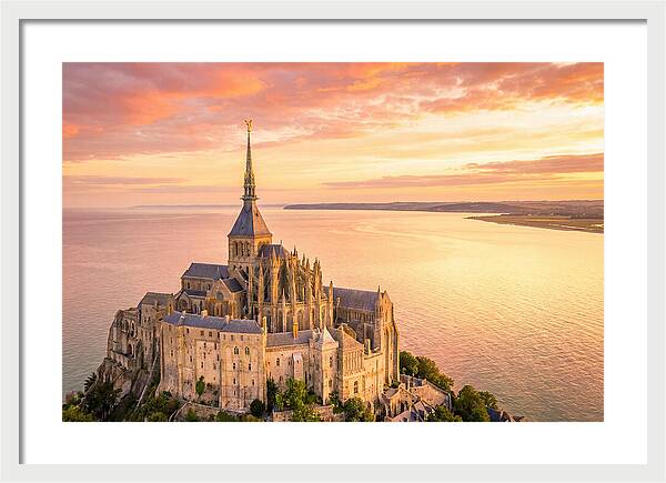 Twilight Tranquility Over Mont Saint Michel