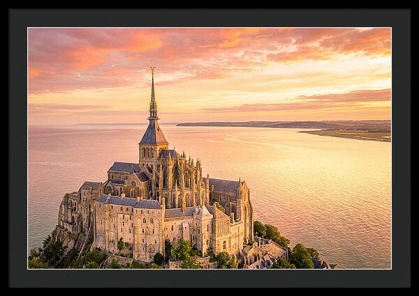 Twilight Tranquility Over Mont Saint Michel