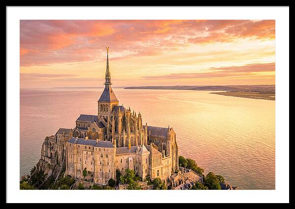 Twilight Tranquility Over Mont Saint Michel