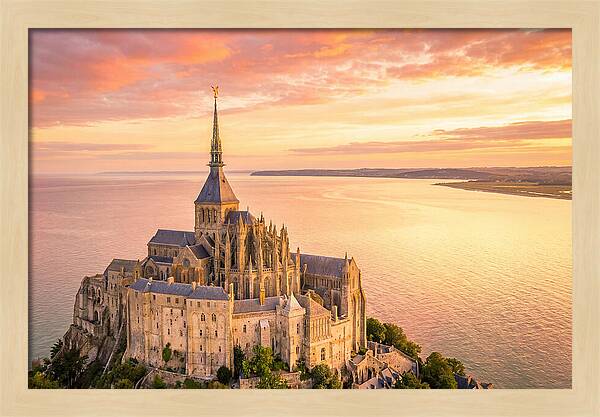 Twilight Tranquility Over Mont Saint Michel