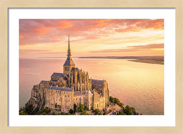 Twilight Tranquility Over Mont Saint Michel