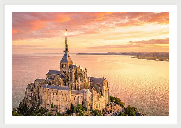 Twilight Tranquility Over Mont Saint Michel