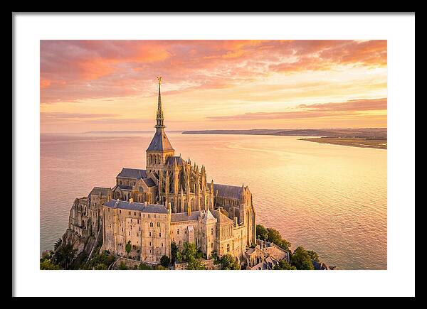 Twilight Tranquility Over Mont Saint Michel