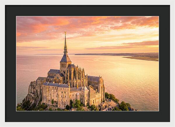 Twilight Tranquility Over Mont Saint Michel