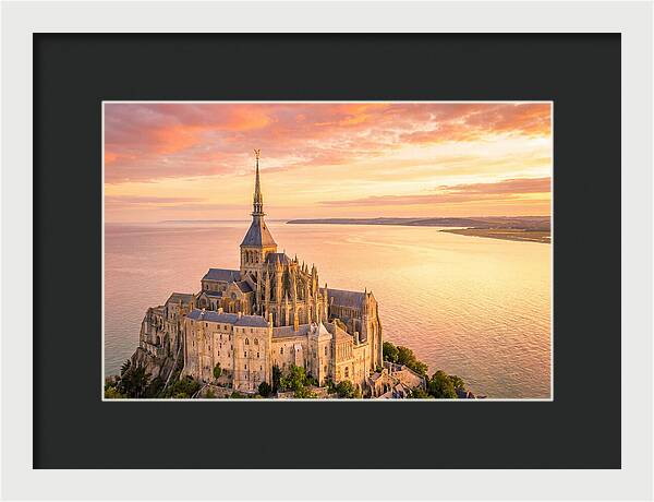 Twilight Tranquility Over Mont Saint Michel