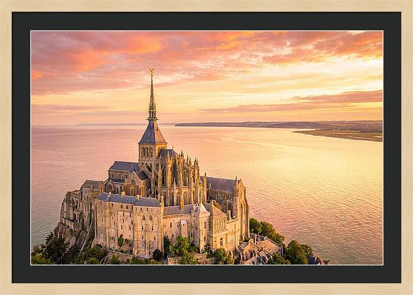 Twilight Tranquility Over Mont Saint Michel