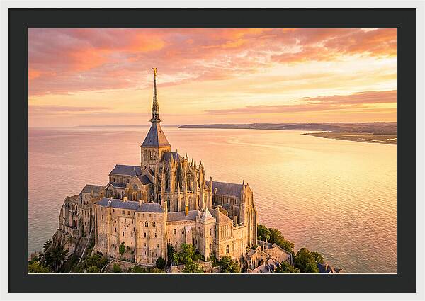 Twilight Tranquility Over Mont Saint Michel