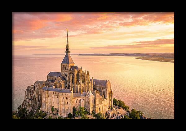 Twilight Tranquility Over Mont Saint Michel