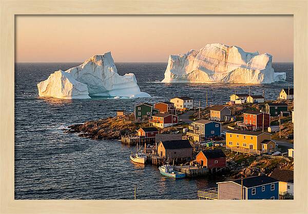 Twillingate Icebergs At Golden Hour