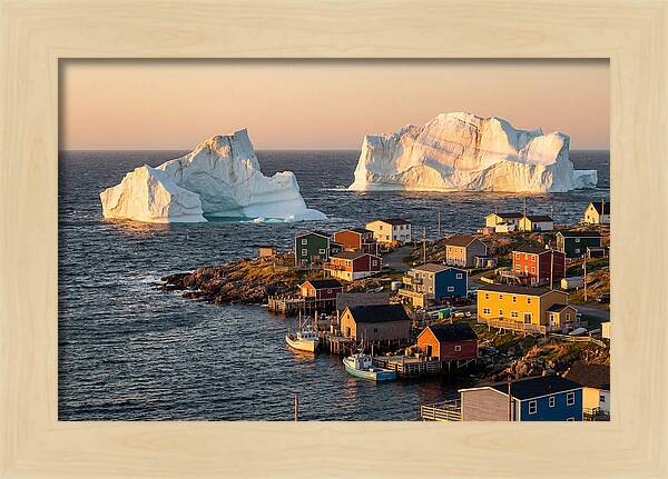 Twillingate Icebergs At Golden Hour