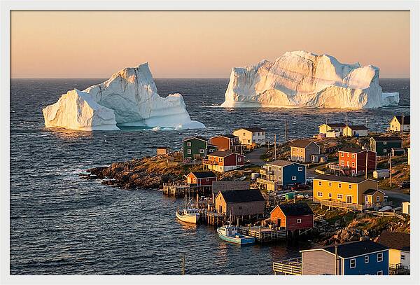 Twillingate Icebergs At Golden Hour