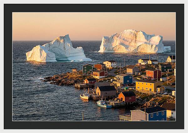 Twillingate Icebergs At Golden Hour