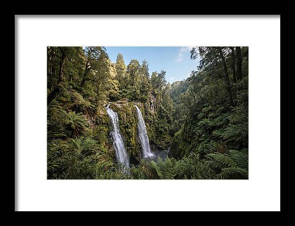 Twin Waterfalls Cascading Down