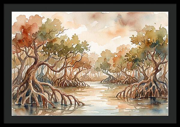 Twisted Roots Of The Mangrove Forest