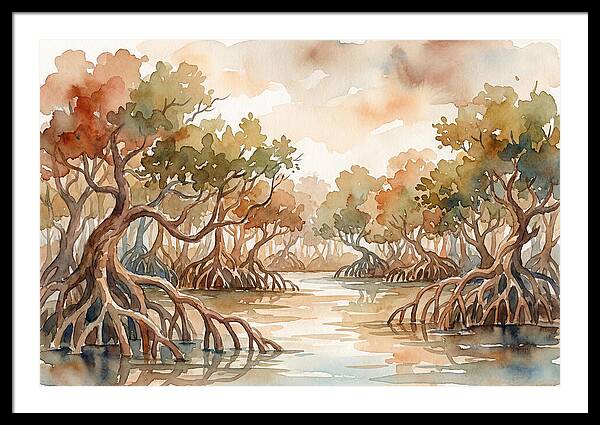 Twisted Roots Of The Mangrove Forest