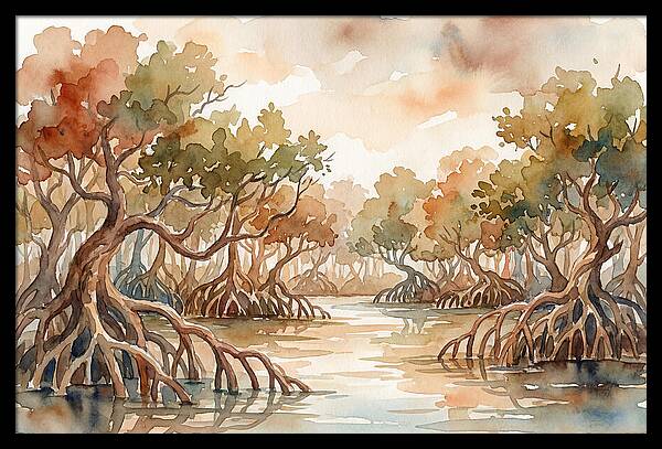 Twisted Roots Of The Mangrove Forest