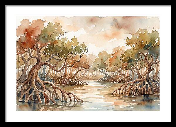 Twisted Roots Of The Mangrove Forest