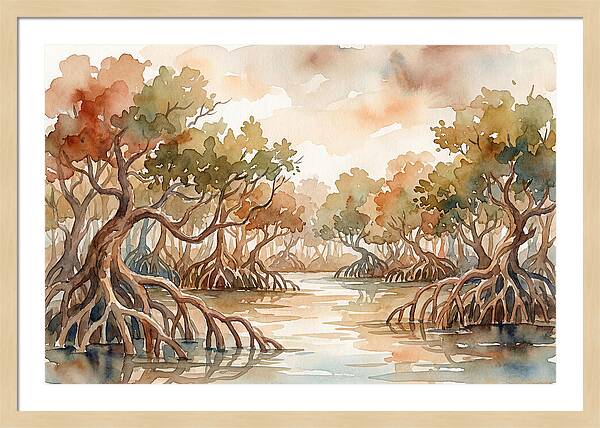 Twisted Roots Of The Mangrove Forest
