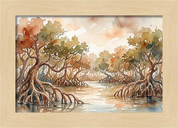 Twisted Roots Of The Mangrove Forest