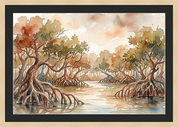 Twisted Roots Of The Mangrove Forest