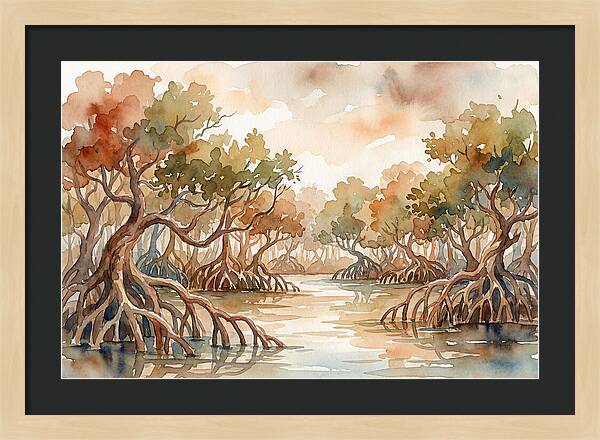 Twisted Roots Of The Mangrove Forest