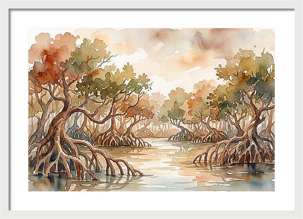 Twisted Roots Of The Mangrove Forest