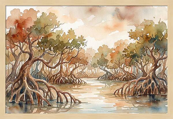 Twisted Roots Of The Mangrove Forest