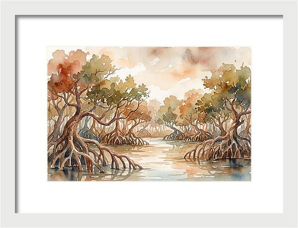 Twisted Roots Of The Mangrove Forest