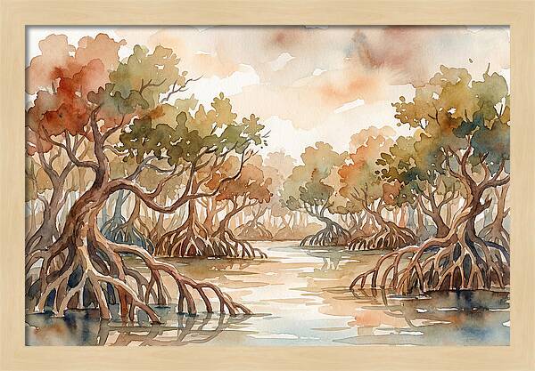 Twisted Roots Of The Mangrove Forest