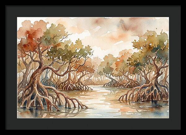 Twisted Roots Of The Mangrove Forest
