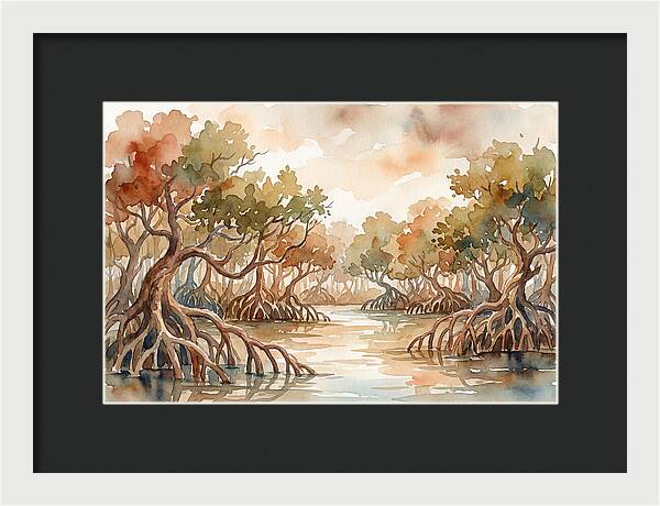Twisted Roots Of The Mangrove Forest