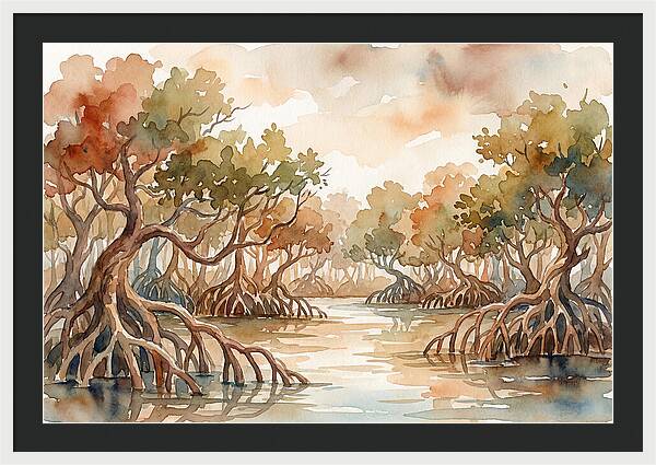 Twisted Roots Of The Mangrove Forest
