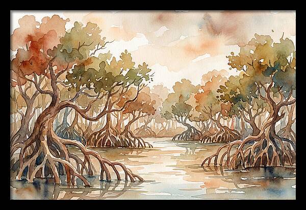 Twisted Roots Of The Mangrove Forest