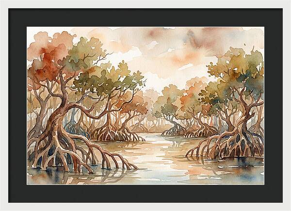 Twisted Roots Of The Mangrove Forest