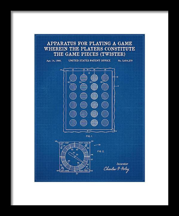 Twister Game Twister Blueprint Patent Us3454279a