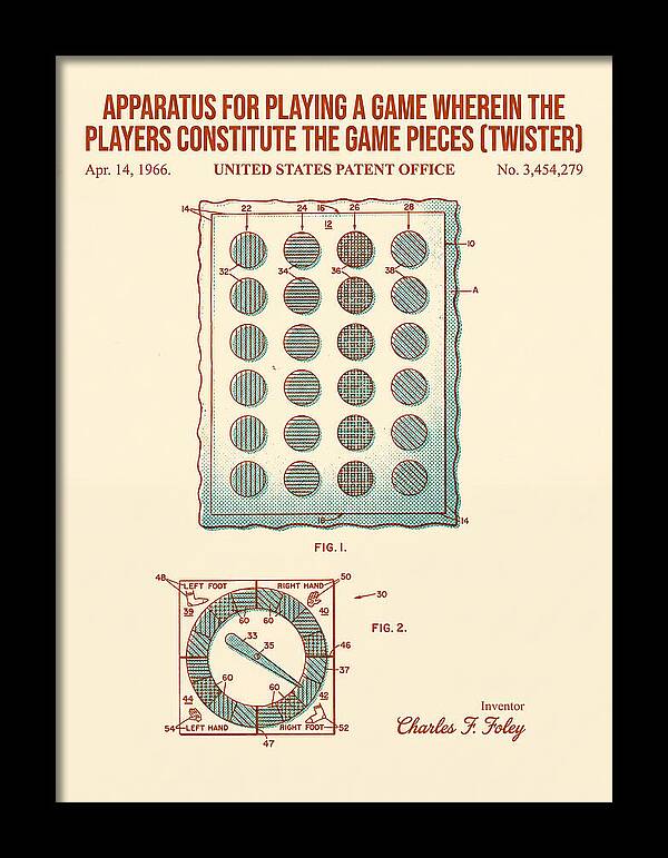 Twister Game Twister Retro Patent Us3454279a