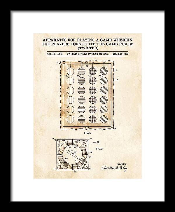 Twister Game Twister Watercolor Patent Us3454279a