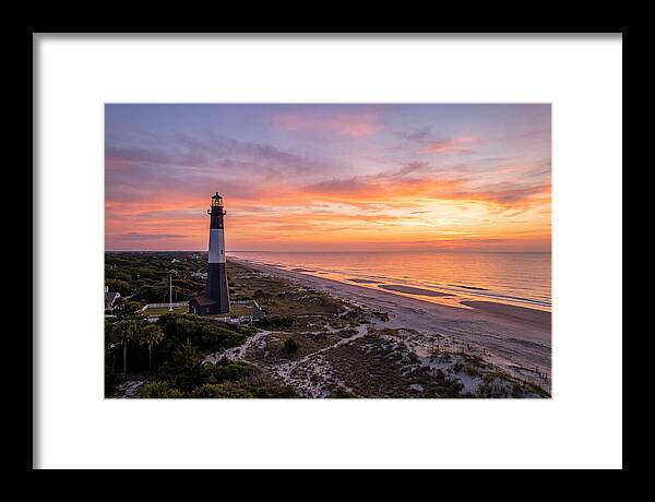 Tybee Island Lighthouse At Sunset