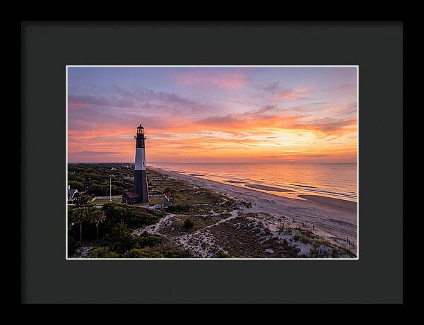 Tybee Island Lighthouse At Sunset