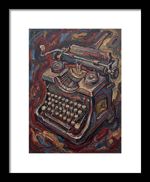 Typewriter In Expressionist Style