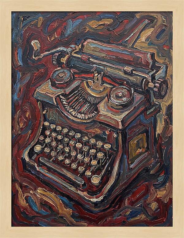 Typewriter In Expressionist Style