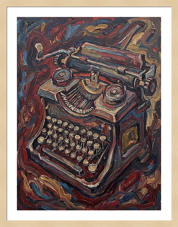 Typewriter In Expressionist Style