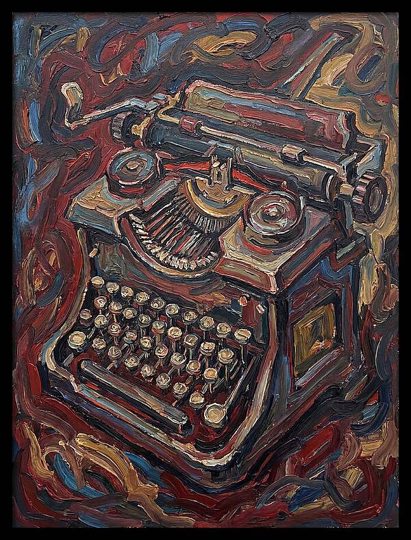 Typewriter In Expressionist Style