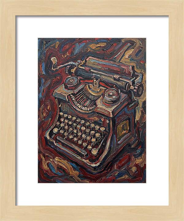Typewriter In Expressionist Style