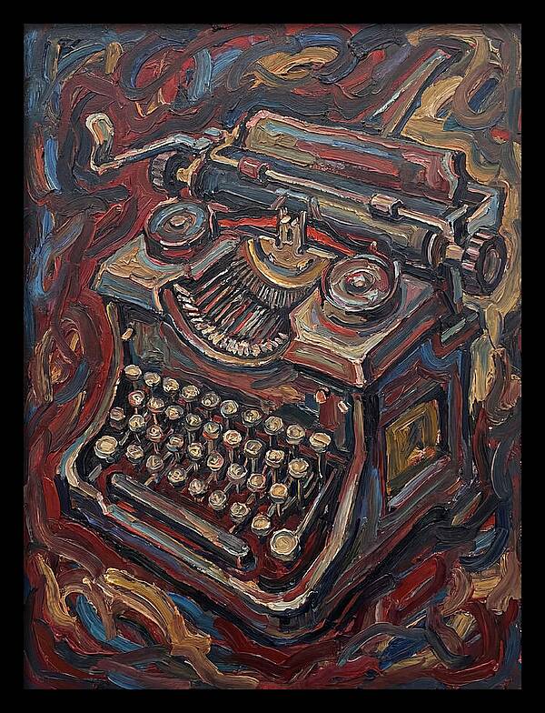 Typewriter In Expressionist Style
