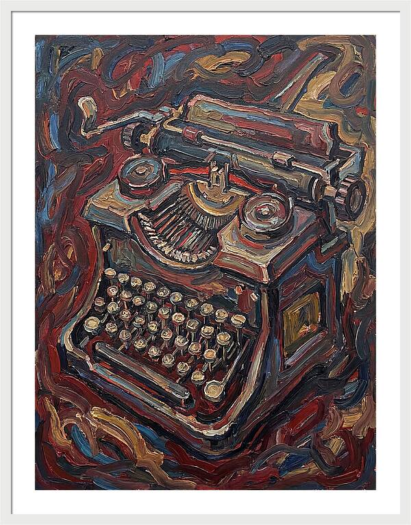 Typewriter In Expressionist Style