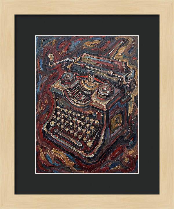 Typewriter In Expressionist Style