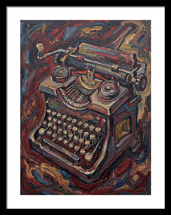 Typewriter In Expressionist Style
